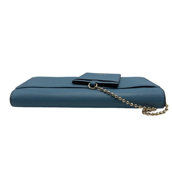 COACH Blue Wallet with Chain Id / Card Slot Case - Picture 4 of 16